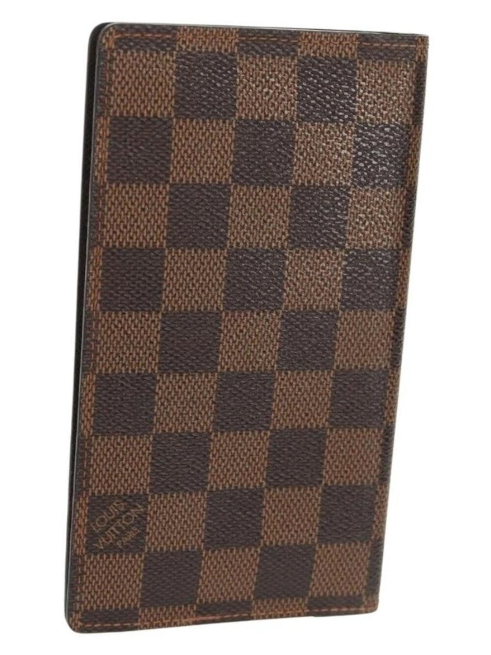 LOUIS VUITTON Damier Ebene Agenda Poche Note Cover R20703 LV Auth 157594V